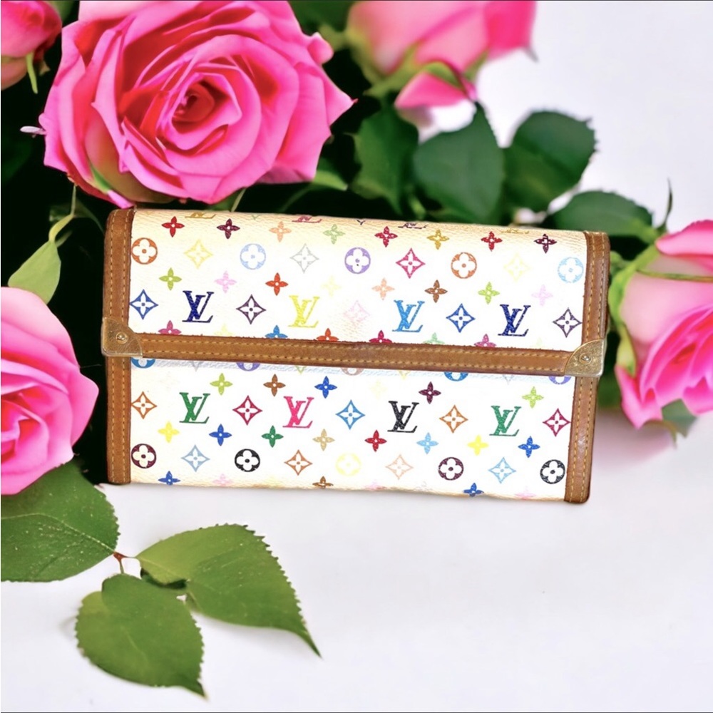 LV Murakami Vintage Monogram Multicolor Porte Tresor International Wallet - Picture 2 of 16